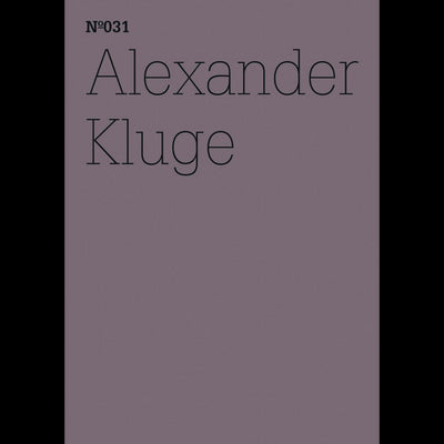 Cover Alexander Kluge