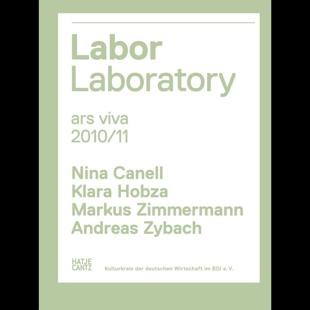 Coverbild ars viva 10/11. Labor / Laboratory