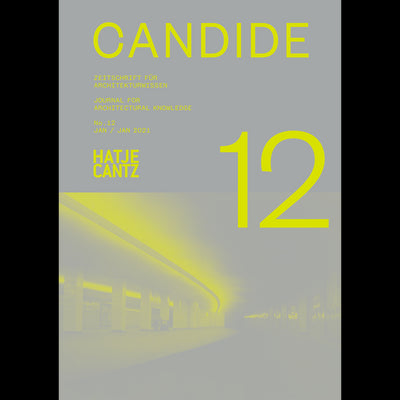 Cover Candide. Journal for Architectural Knowledge