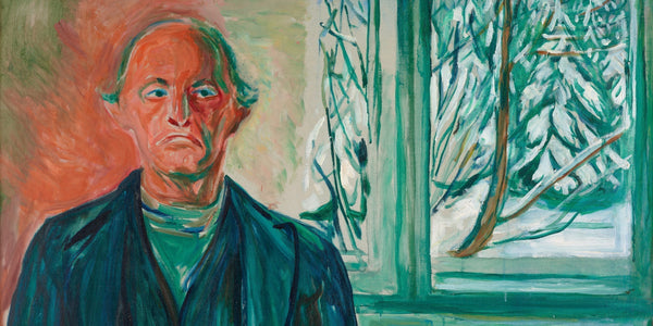 Edvard Munch, Selbstporträt am Fenster