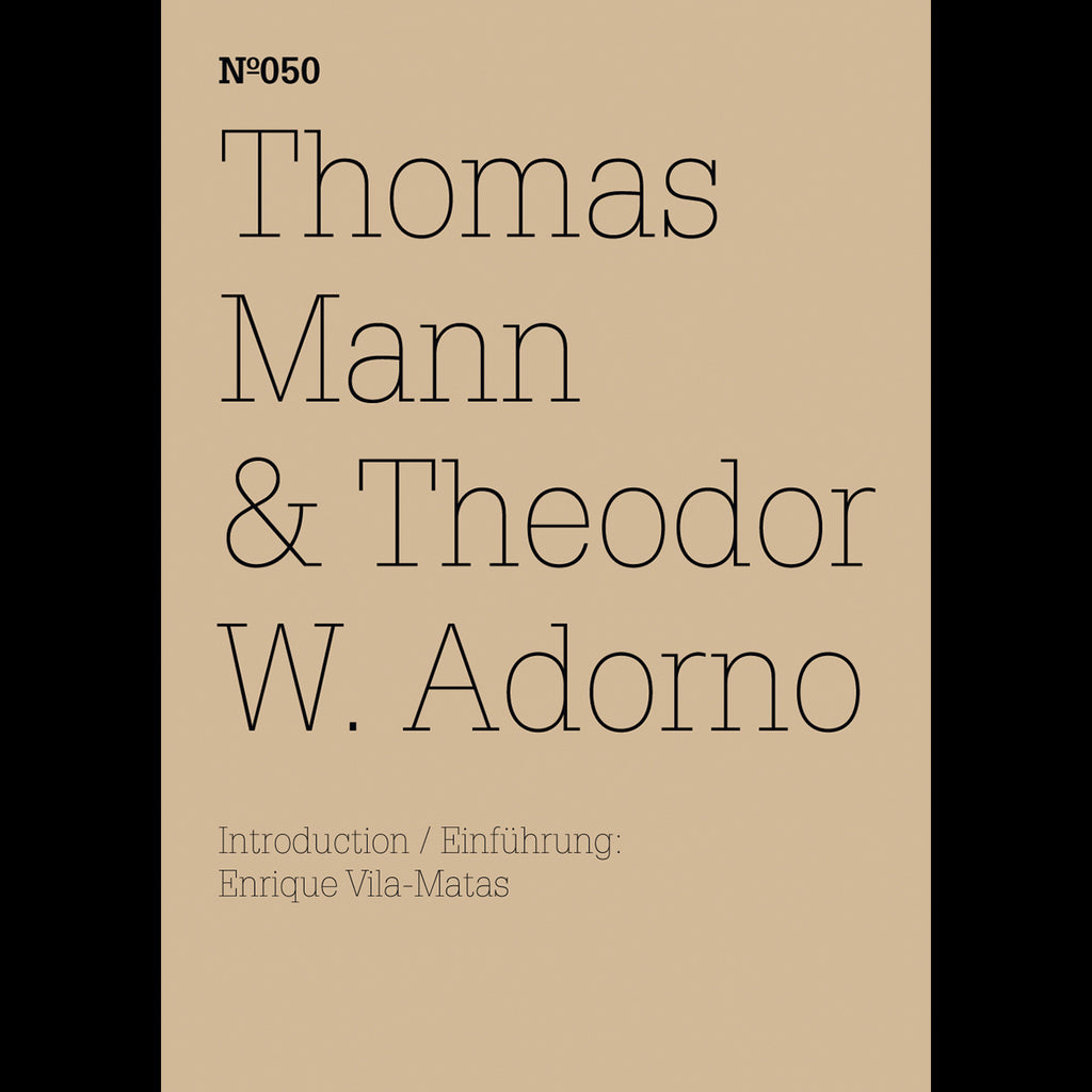 Thomas Mann &amp;amp; Theodor W. Adorno