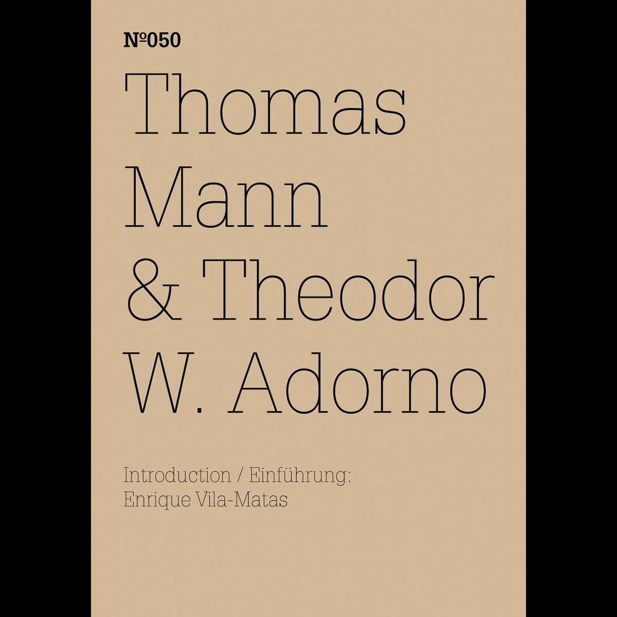 Coverbild Thomas Mann & Theodor W. Adorno
