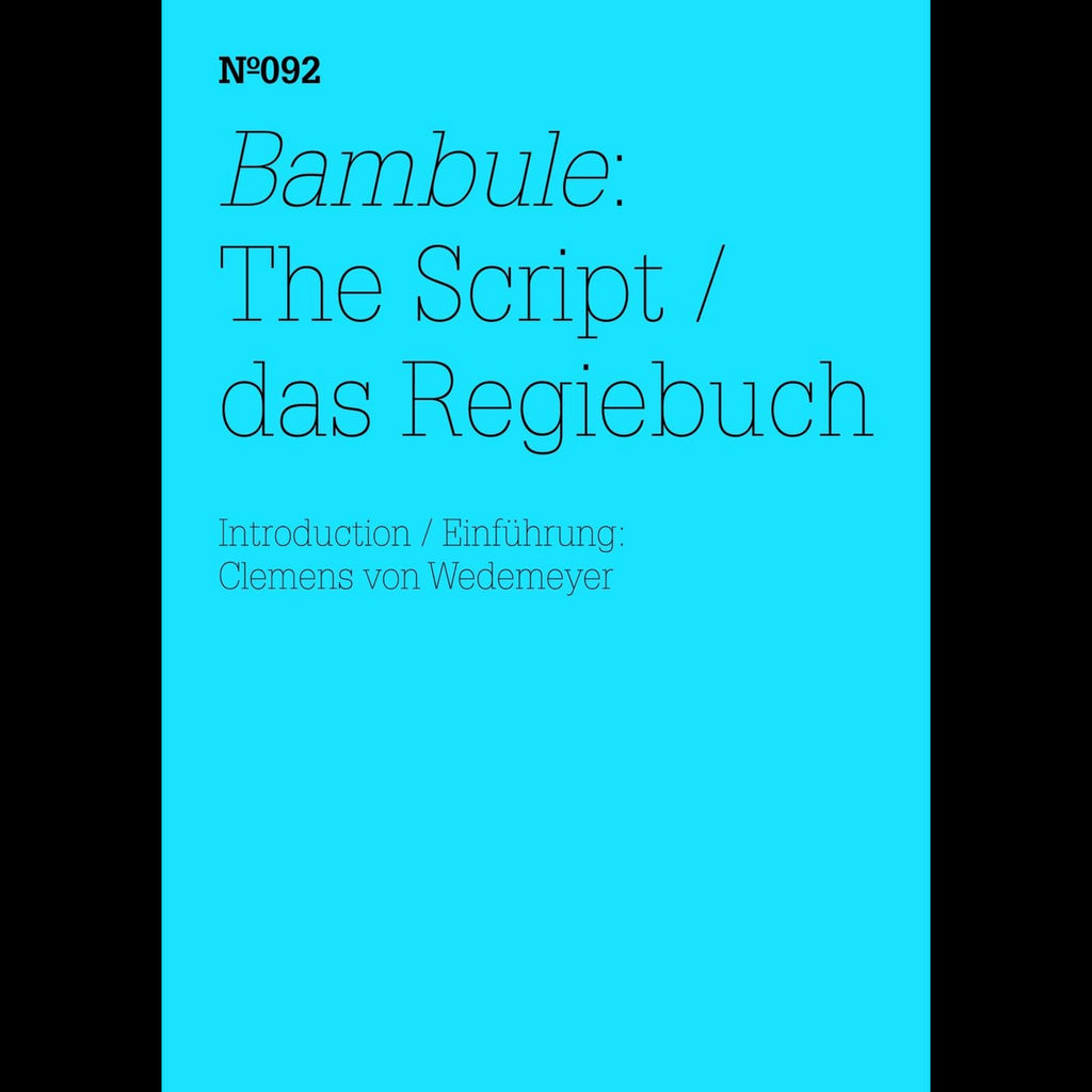 Bambule: Das Regiebuch