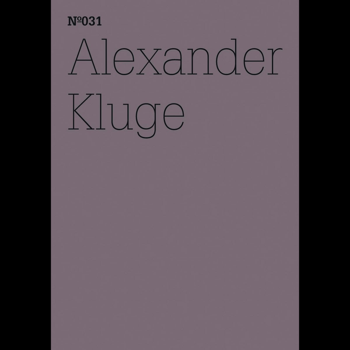 Coverbild Alexander Kluge