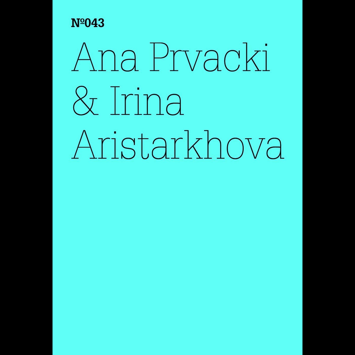 Coverbild Ana Prvacki & Irina Aristarkhova