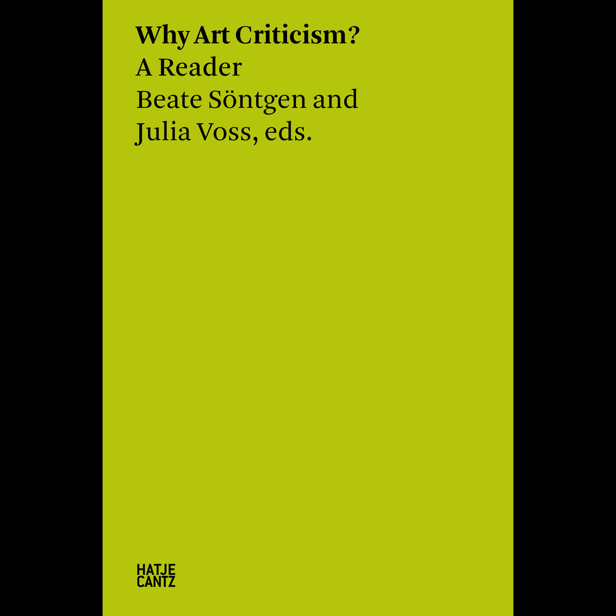 Coverbild Why Art Criticism? A Reader