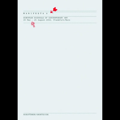 Cover Manifesta 4 - Kurzführer