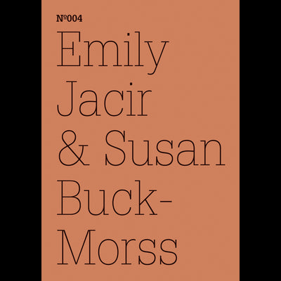 Cover Emily Jacir & Susan Buck-Morss