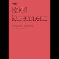 Das rote Cover der Publikation N°007 über Erkki Kurenniemi, mit einer Einführung von Lars Bang Larsen.