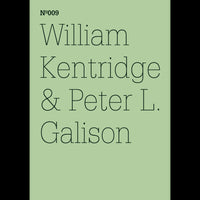 Ein hellgrünes Cover mit schwarzem Text in einer dünnen, serifenlosen Schrift: Nº009, William Kentridge & Peter L. Galison.