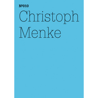 Himmelblaues Buchcover mit schwarzer Schrift: N°010, Christoph Menke.