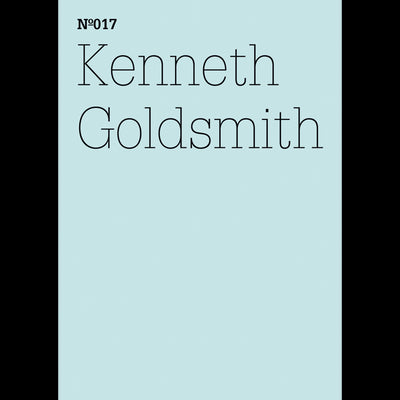 Cover Kenneth Goldsmith