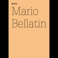 Ein pfirsichfarbenes Cover mit dem Text Nº018 und dem Namen Mario Bellatin in einer schwarzen Serifenschrift.