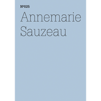 Ein minimalistisches, hellblaues Cover mit dem Text Nº025, Annemarie Sauzeau in schwarzer Schrift.