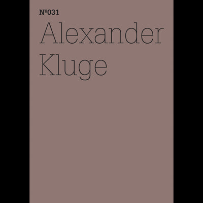 Cover Alexander Kluge