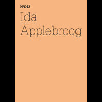 Ein pfirsichfarbenes Cover mit dem Text Nº042 und Ida Applebroog in dünner schwarzer Schrift.