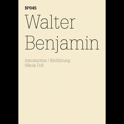 Cover Walter Benjamin