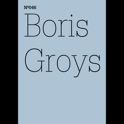 Cover Boris Groys