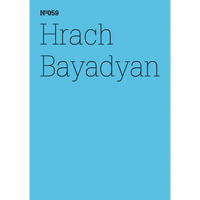 Ein hellblaues Cover mit dem Text Nº059 Hrach Bayadyan in einer dünnen schwarzen Schrift.
