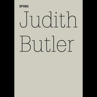 Ein minimalistisches Buchcover mit dem Text Nº066 und Judith Butler in schwarzer, dünner Schrift auf einem cremefarbenen Hintergrund.