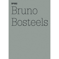Ein Buchcover mit einem vertikalen, grau-grünen Streifen in der Mitte. Darauf steht in einer dünnen, schwarzen Schrift N°082 und darunter der Name Bruno Bosteels.