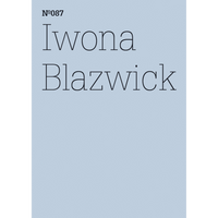 Ein hellblaues Cover mit dem Text Nº087, Iwona Blazwick in einer dünnen, schwarzen Serifenschrift.