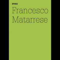 Ein lindgrünes Buchcover mit schwarzer Schrift. Oben steht Nº093 und darunter der Name Francesco Matarrese.