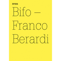 Ein leuchtend gelbes Cover mit dem Text Nº094, Bifo – Franco Berardi in dünner, schwarzer Schrift.