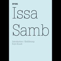 Ein hellblaues Cover. Darauf steht in einer dünnen, schwarzen Serifenschrift: Nº095, Issa Samb. Darunter: Introduction / Einführung: Koyo Kouoh.