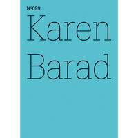 Ein türkisfarbenes Cover mit dem Text Nº099 und Karen Barad in dünner, schwarzer Schrift.