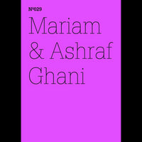 Ein leuchtend pinkes Cover mit schwarzem Text in einer dünnen Serifenschrift, auf dem Nº029 und die Namen Mariam & Ashraf Ghani stehen.