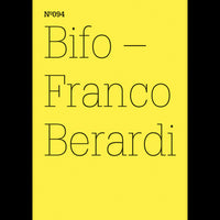 Ein leuchtend gelbes Cover mit dem Text Nº094, Bifo – Franco Berardi in schwarzer, serifenloser Schrift.