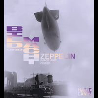 Das Buchcover zu Zeppelin: Bild und Macht zeigt einen großen Zeppelin am Himmel über einer historischen Fotografie.
