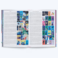 Eine aufgeschlagene Doppelseite eines Buches in deutscher Sprache. Die linke Seite mit der Überschrift Betzeit und die rechte mit der Überschrift Inspirierende Wissenschaft zeigen jeweils Text und ein Raster aus kleinen, bunten, nummerierten Illustrationen.