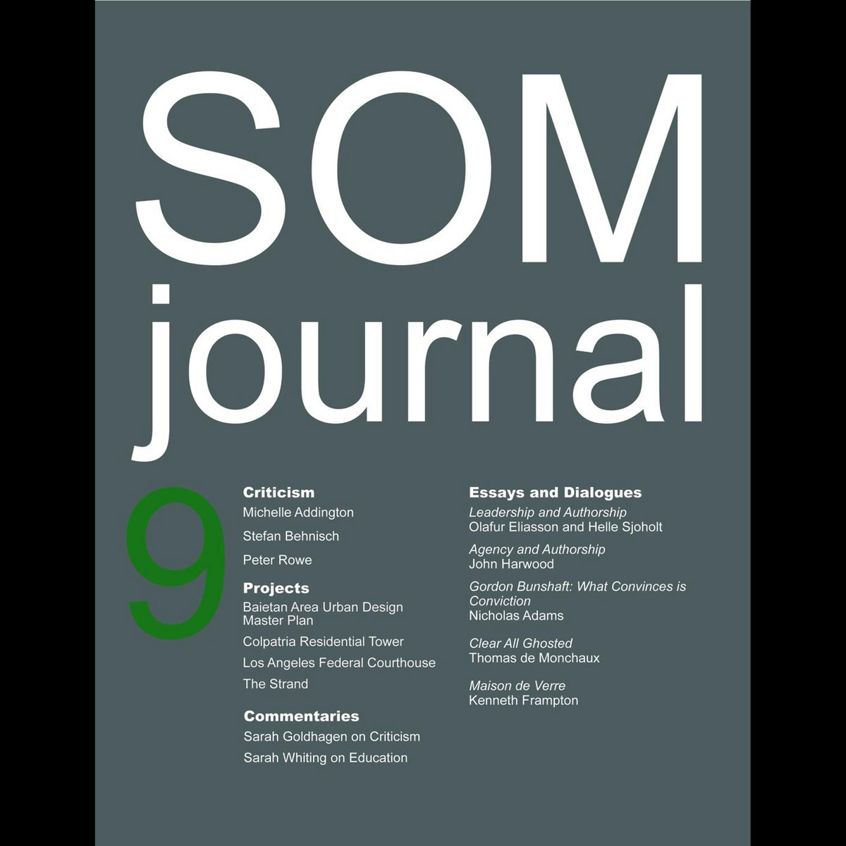 Coverbild SOM Journal 9