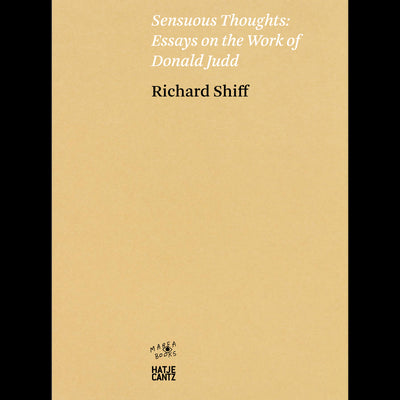 Cover Richard Shiff. Sensuous Thoughts